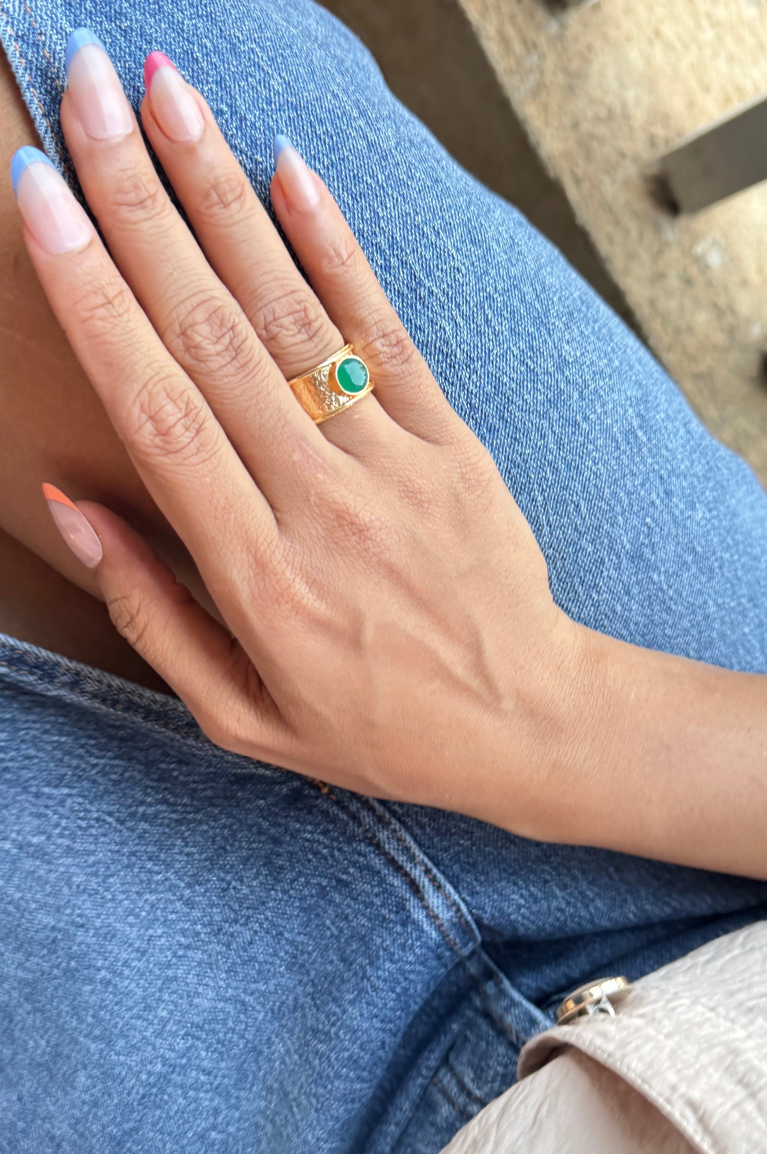 Emerald Aura Ring