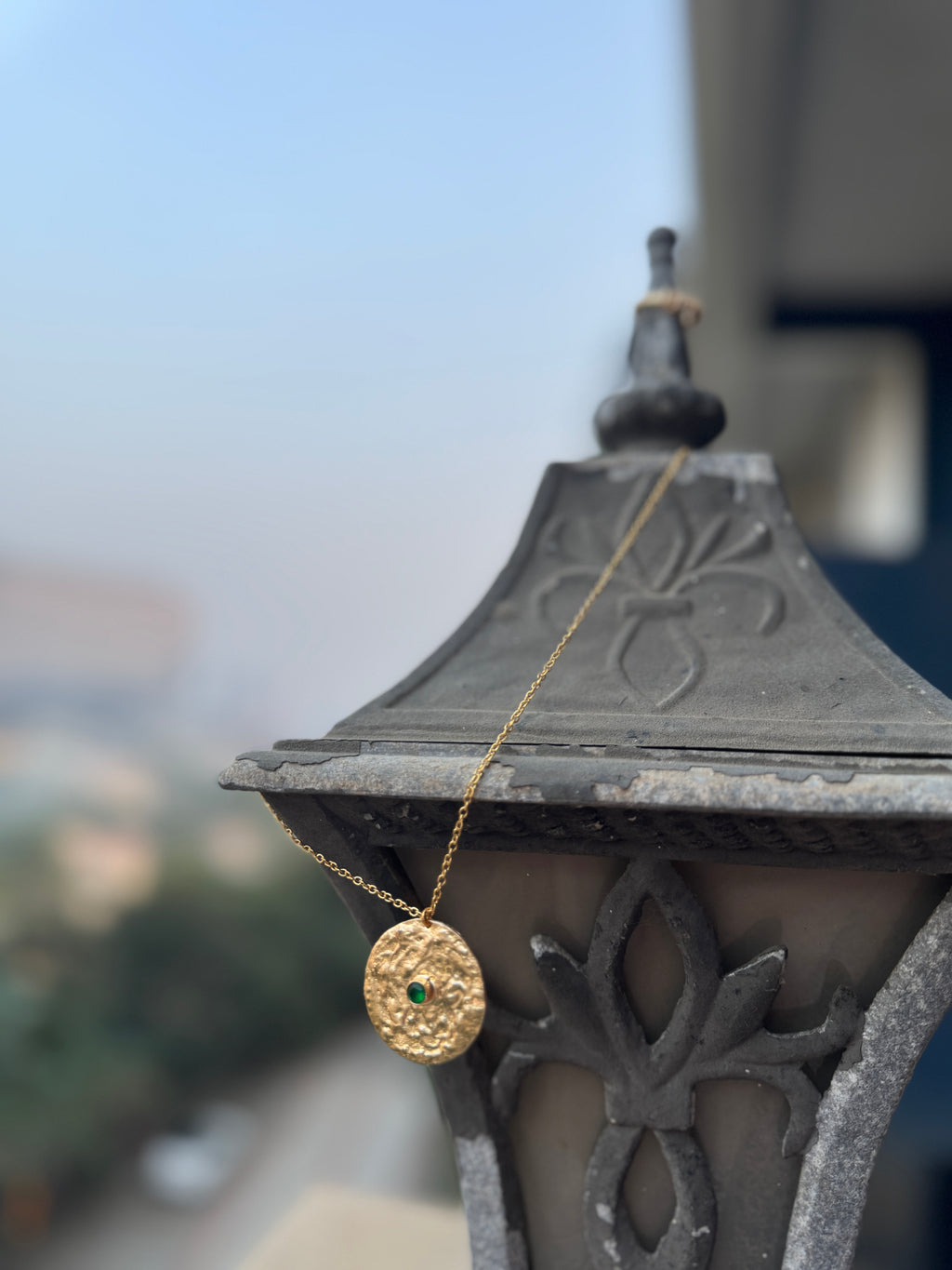 Hammered Disc Pendant