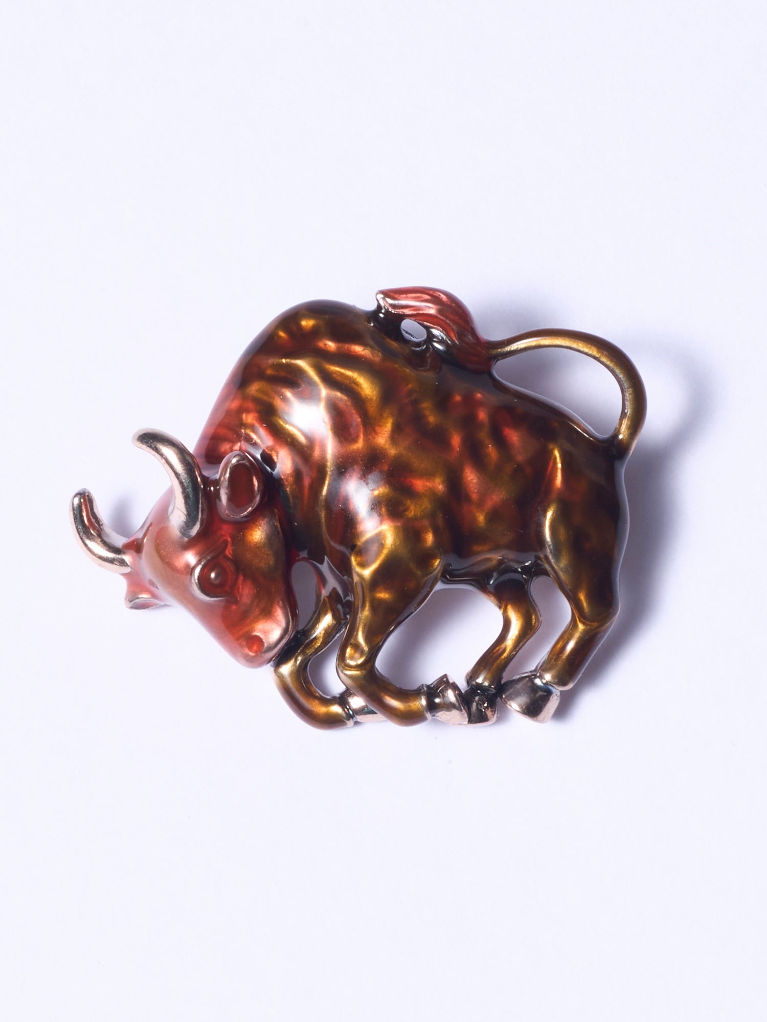 Fierce Bull Statement Brooch
