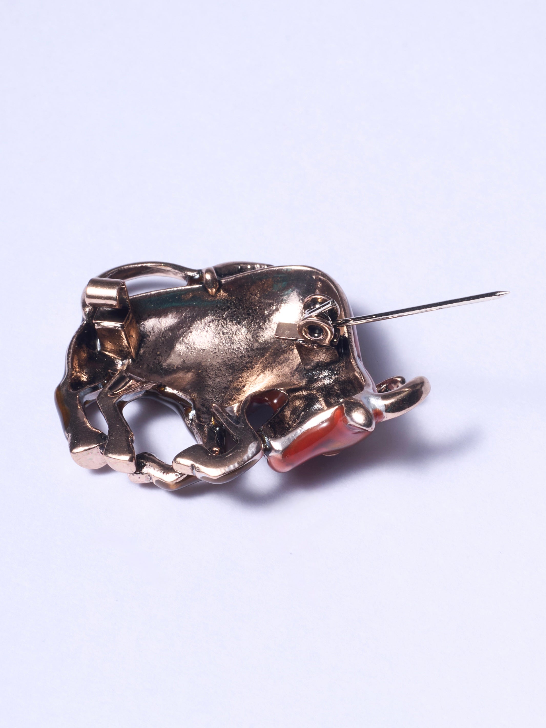 Fierce Bull Statement Brooch