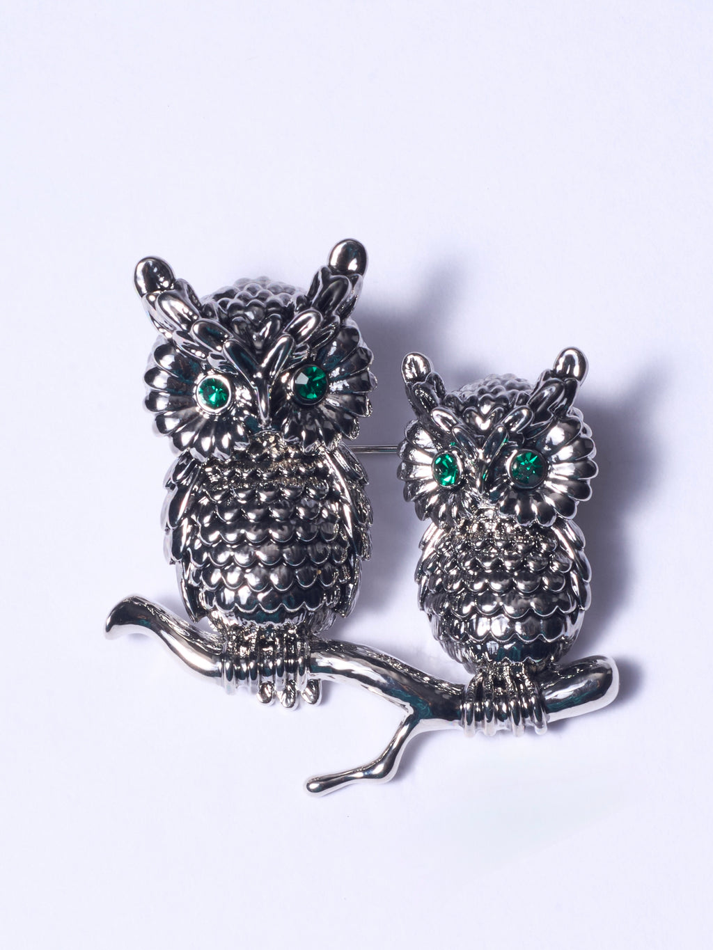 Duo Owl Brooch