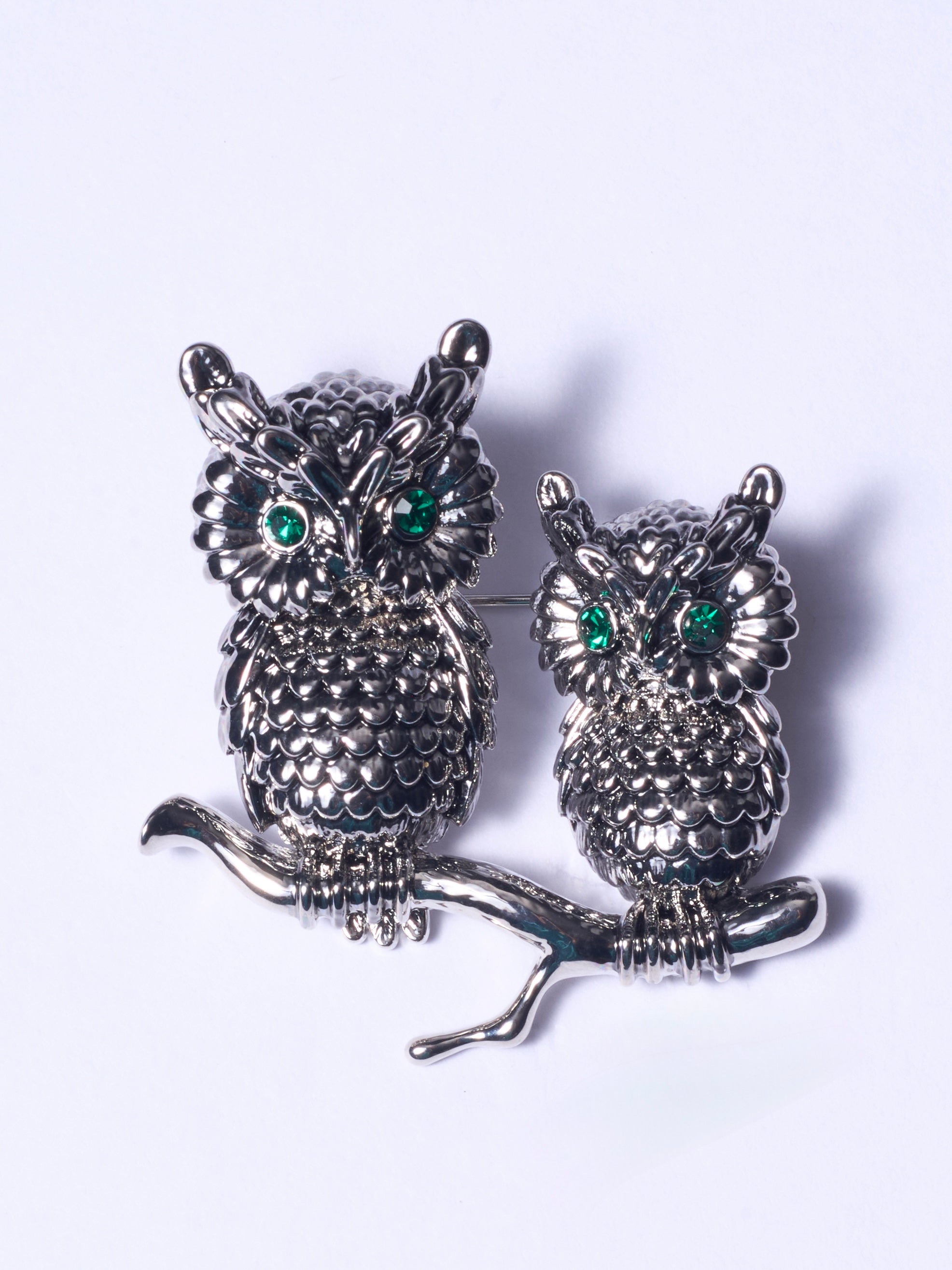 Duo Owl Brooch