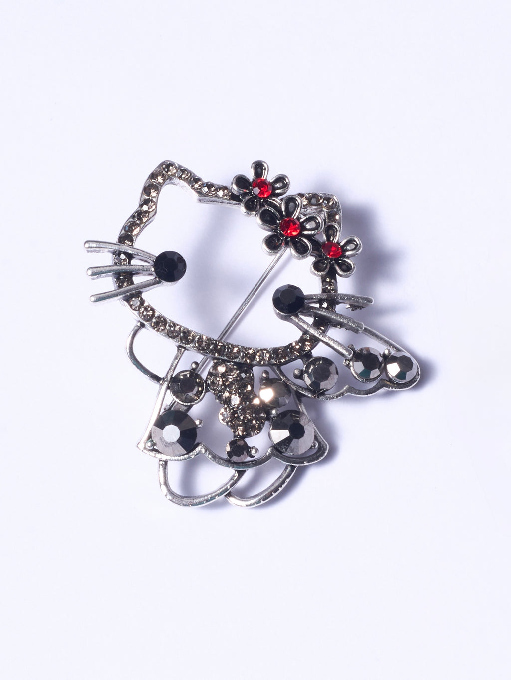 The Crystal Cat Statement Brooch